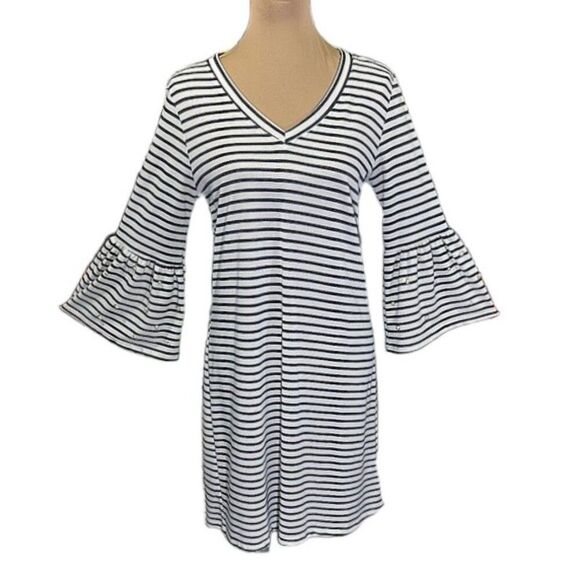 Como Blu Bell Sleeves Dress Medium Embellished Pearl - Picture 1 of 10